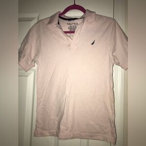 🔷️ 2 for $10🔷️ Nautica polo style shirt . pink large 14/16